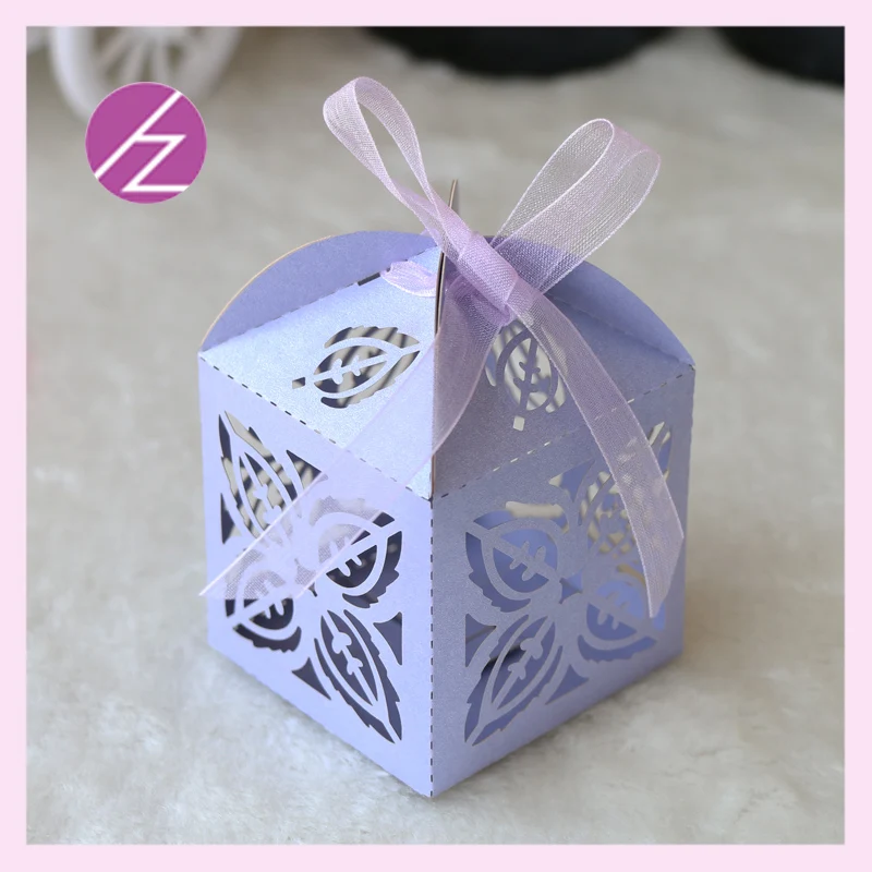 50 шт./лот миниатюрная коробка для торта бумажная маленькая с цветочным дизайном