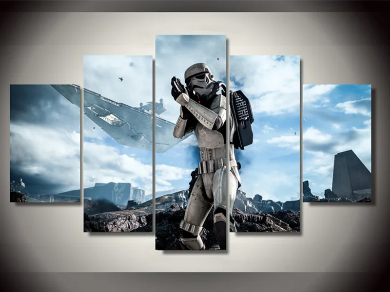 5 Шт. Холсте Живопись Каллиграфия Постер Фильма Будущем Стены Фотографии