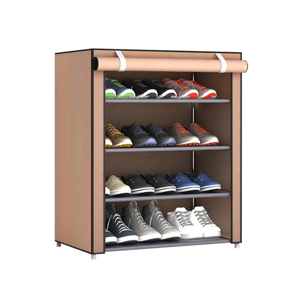

Dustproof Non-Woven Fabric Shoes Rack Organizer Home Bedroom Dormitory Shoe Racks Shelf Cabinet free shipping