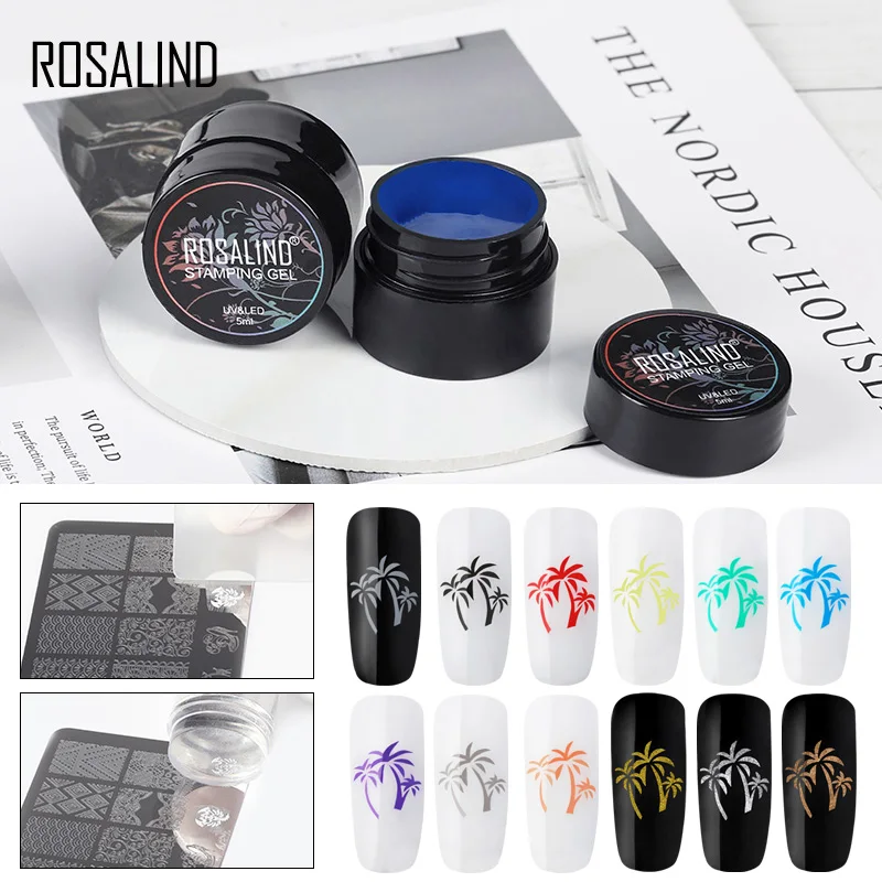 ROSALIND Гель лак для ногтей печать масло впитывает Полупостоянный грунтовка УФ гель