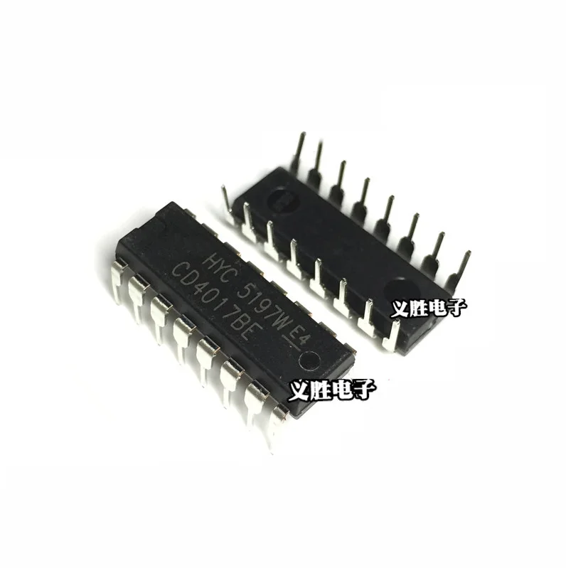 10 шт. CD4017 CD4017B CD4017BE 4017 DIP декада счетчик делитель IC