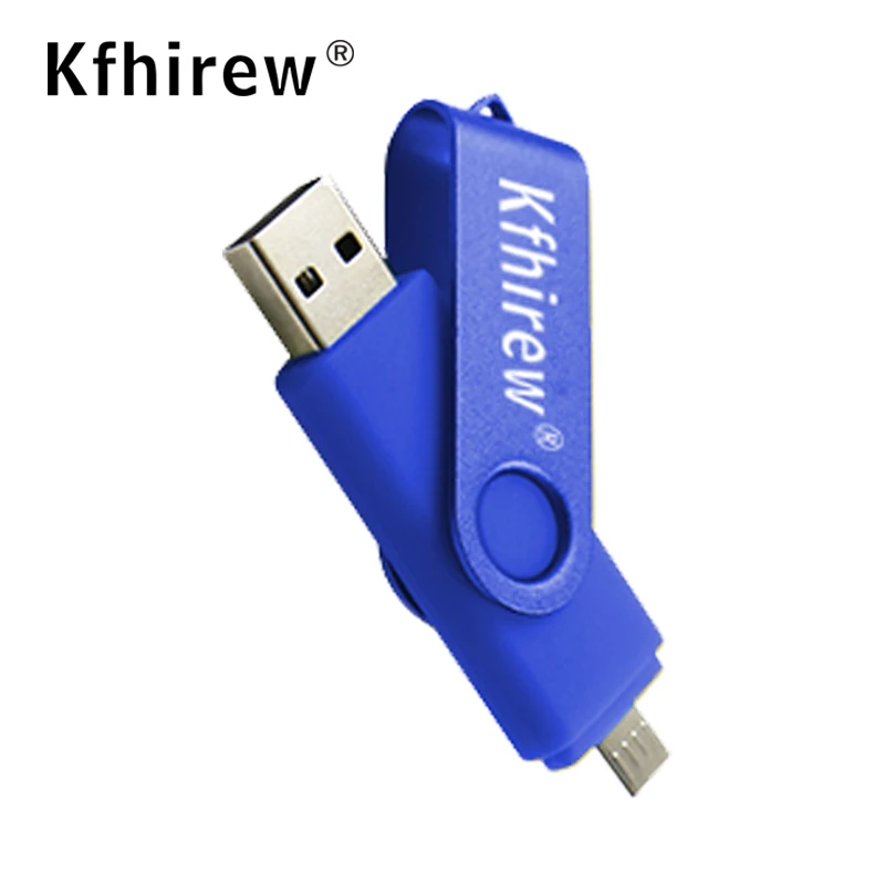 blue Цветной флеш-накопитель OTG USB 16GB 64GB cle USB флеш-накопитель 32gb Pendrive 8gb 4gb флеш-накопитель USB 2,0 карта памяти 6 цветов - Цвет: blue