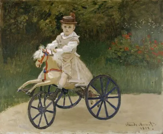 Monet A girl riding a horse-drawn carriage HD Печать холст картина художественное оформление горячая