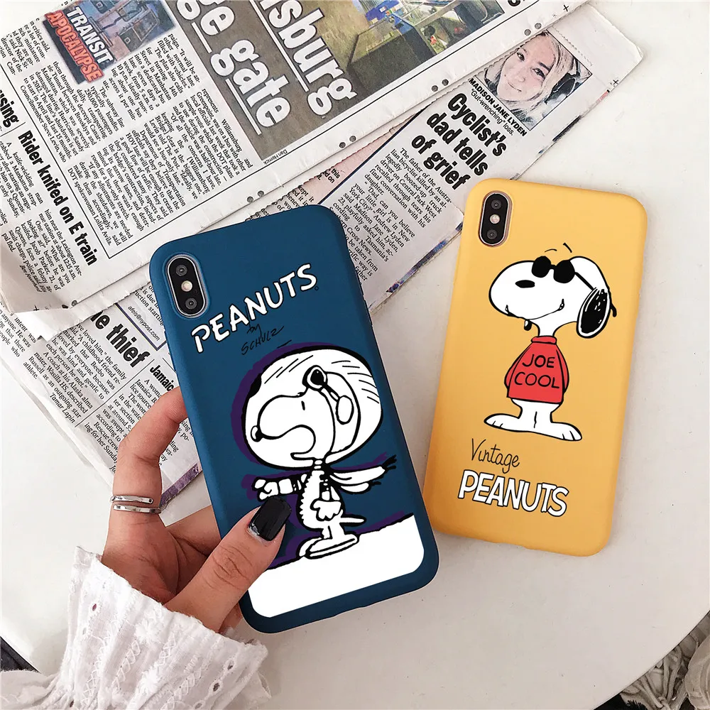 Милый чехол для телефона с арахисовым принтом Apple iPhone 7 8 6 6s Plus 11 pro X XS Max Xr Space astronaut