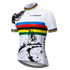 Велосипедная команда 2021 Горячие мужские 7 цветов спандекс Велоспорт Джерси Топыкороткий рукав велосипедная одежда Летний стиль Pro MTB велосипедная Джерси рубашка