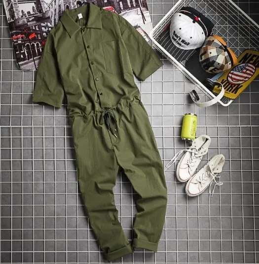 Летние мужские танцевальные комбинезоны с завязками в стиле хип хоп мешковатые