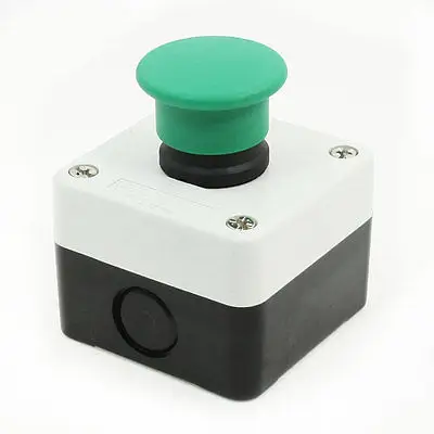 

Momentary NO Circuit Control Green Mushroom Pushbutton Switch AC 240V 3A