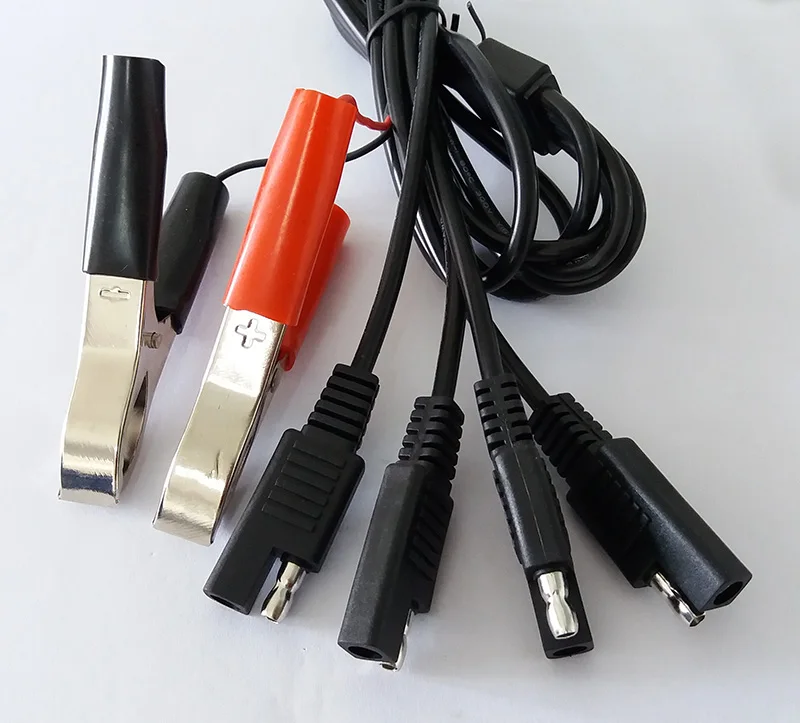 1 2 метровая вилка sae к зажиму типа Аллигатор быстрый разъем 10А/2464/18AWG медный шнур