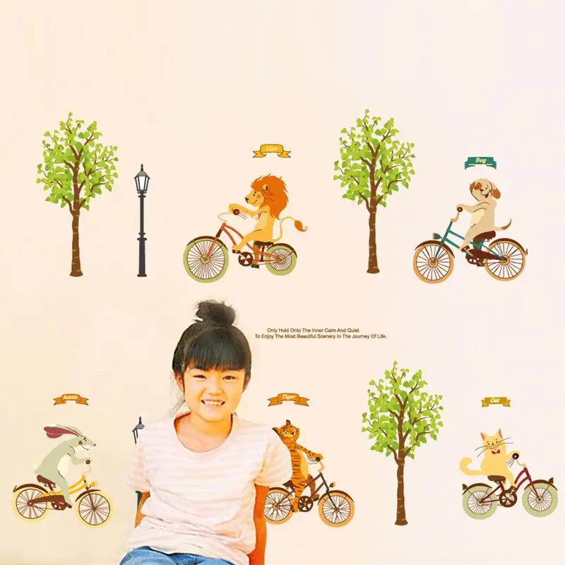 Виниловые наклейки на стену для детских комнат художественные Переводные обои