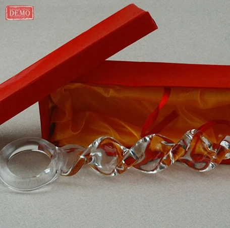 Спираль чистой из термостойкого хрусталя dildo член анальный анальная пробка