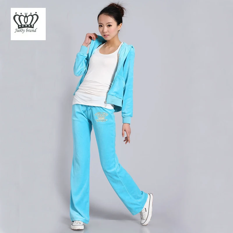 

Spring / Fall /2020 women suits Women's Brand Velvet fabric Tracksuits Velour suit women Track suit Hoodies and Pants Rose red