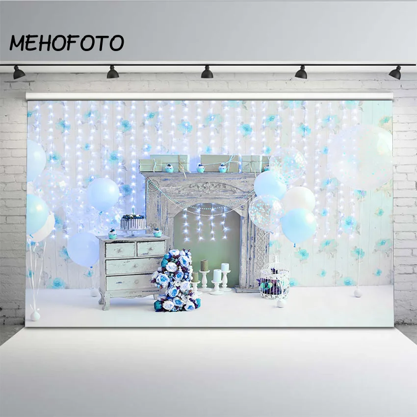 Фоны MEHOFOTO для фотографирования детей на день рождения с воздушным шаром