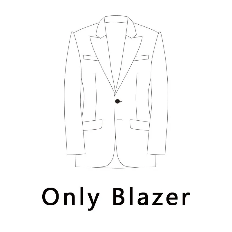 Only Blazer Мужские костюмы с цветами, смокинги на выпускной,, свадебные мужские костюмы, Anzug Herren, смокинг, ужин, Terno Masculino, приталенный костюм, Homme - Цвет: Only Blazer