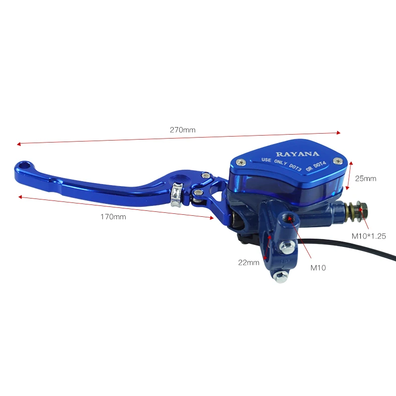 Пара мотоциклетных универсальных рычагов с регулируемой ручкой Гидравлический