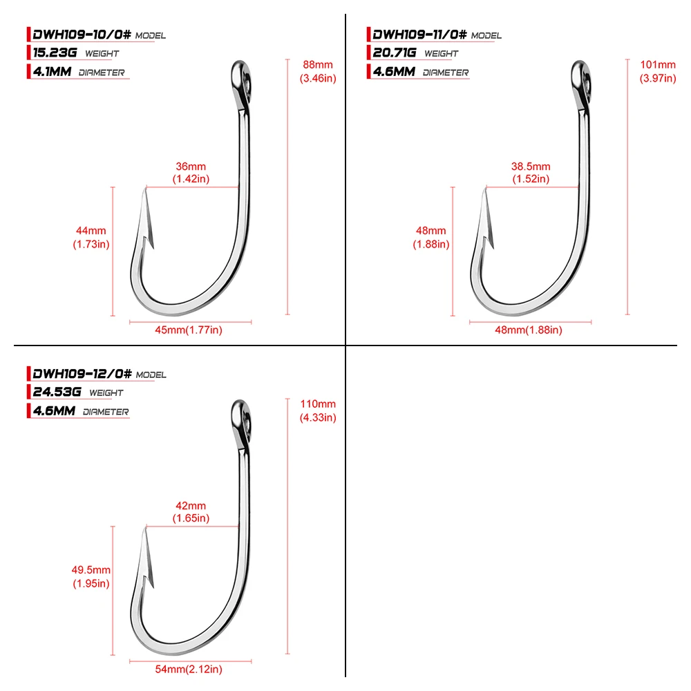 PROBEROS брендовый рыболовный крючок для морской воды DWH109 мечевой 6/0 # 12/0 Модель из