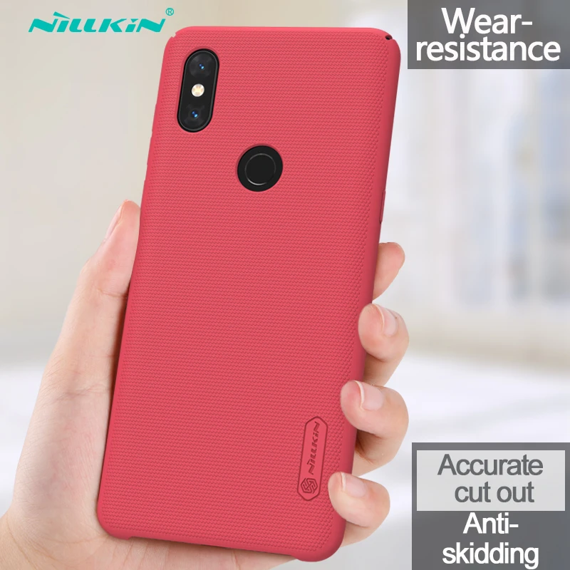 Красный Xiaomi mi x 3 Чехол Nillkin матовый щит жесткая задняя крышка из ПК для Xiaomi mi x 3 mi x3 6,39 ''чехол для телефона s NK3 - Цвет: Красный