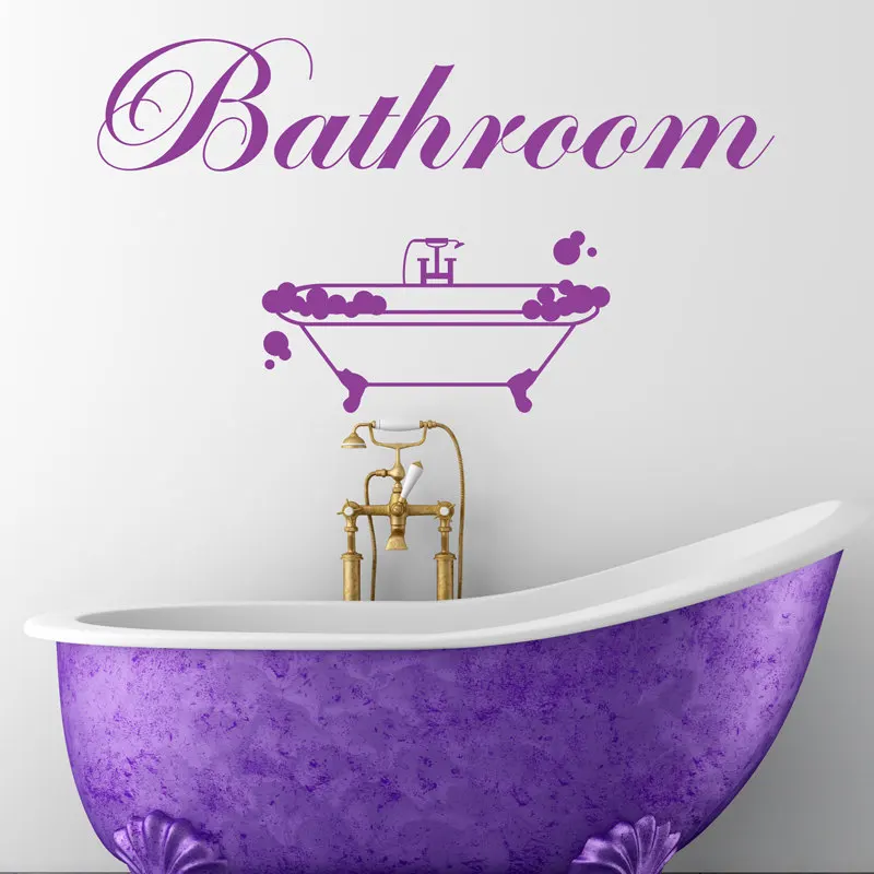 Настенная Наклейка для ванной комнаты узор ванны съемная s Bubble художественная