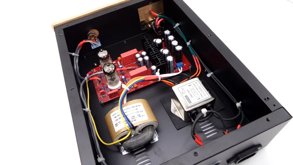 Улучшенная версия Fax X-10d 12AU7/6N11 вакуумный ламповый предусилитель(со стабильным и автономным фильтром питания