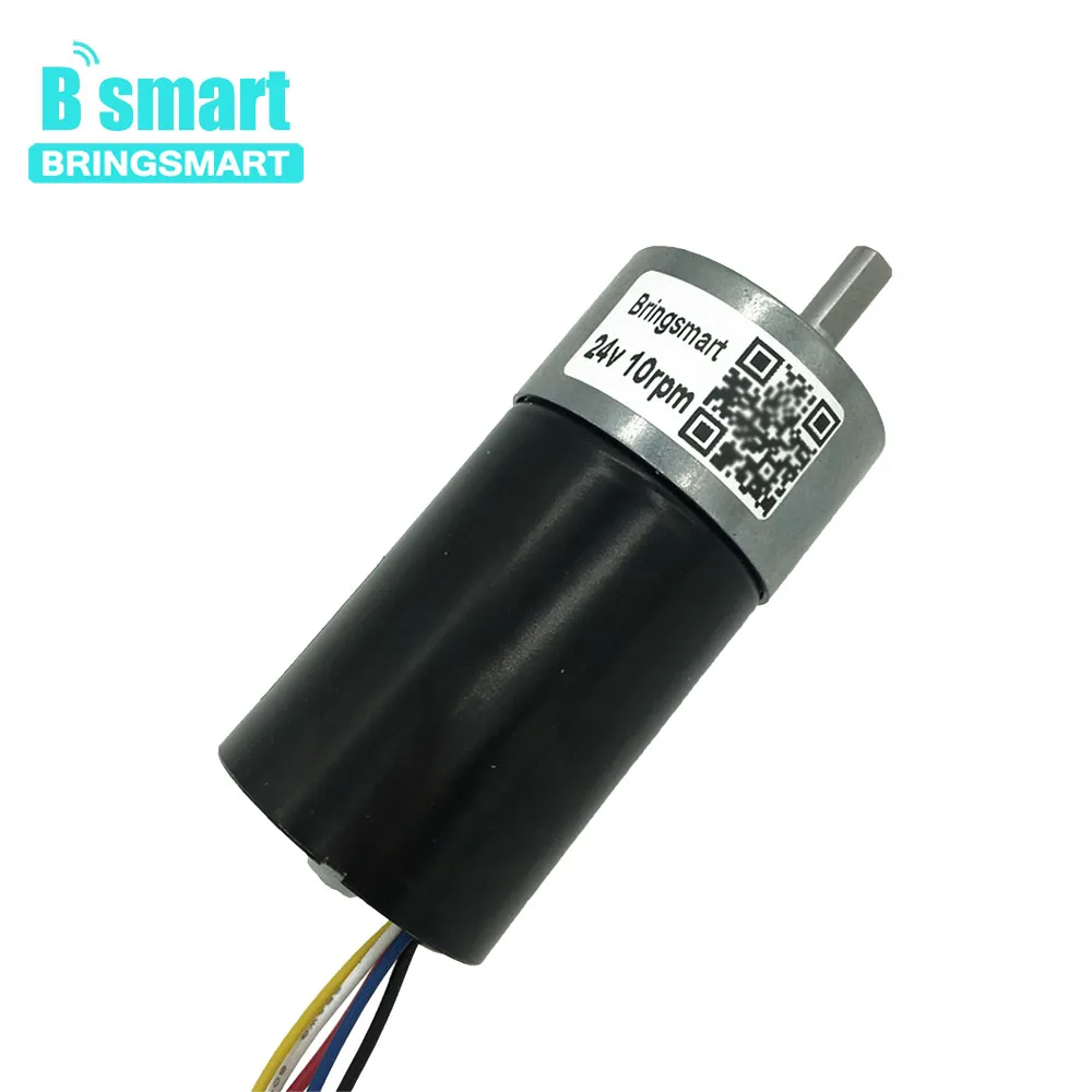 Bringsmart 12 24 В бесщеточный электродвигатель с редуктором постоянного тока редукция