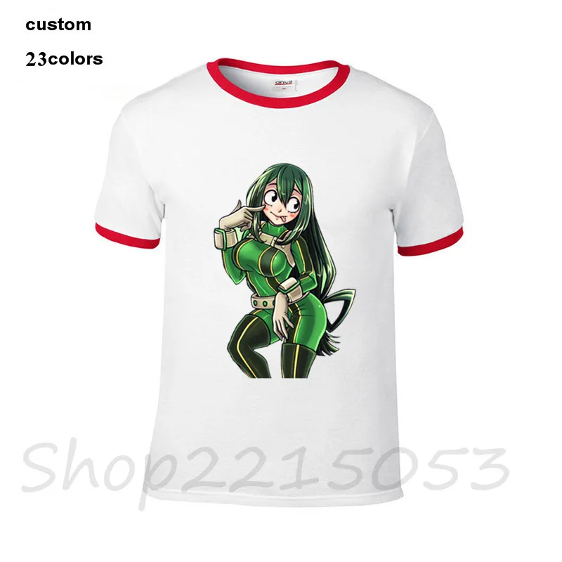 2019 уличная Kero Asui Tsuyu Boku No Hero Academy WAIFU Мужская забавная игровая футболка стимпанк