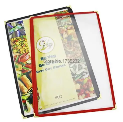 Стандартный фотоальбом А4 1 page ПВХ рамка для рецептов книга ресторана магазина