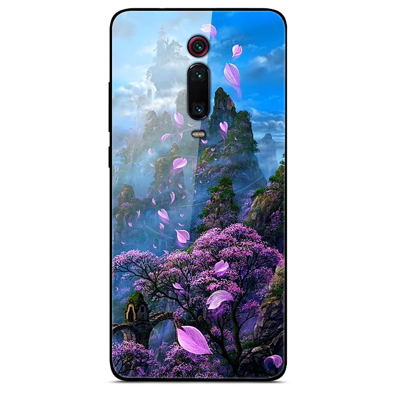 6,3" для Xiaomi mi 9T Pro Чехол mi 9T Pro роскошный стеклянный чехол-накладка для Xiaomi mi 9T Pro Чехол mi 9TPro TPU рамка красный mi K20 чехол - Color: as photo 7