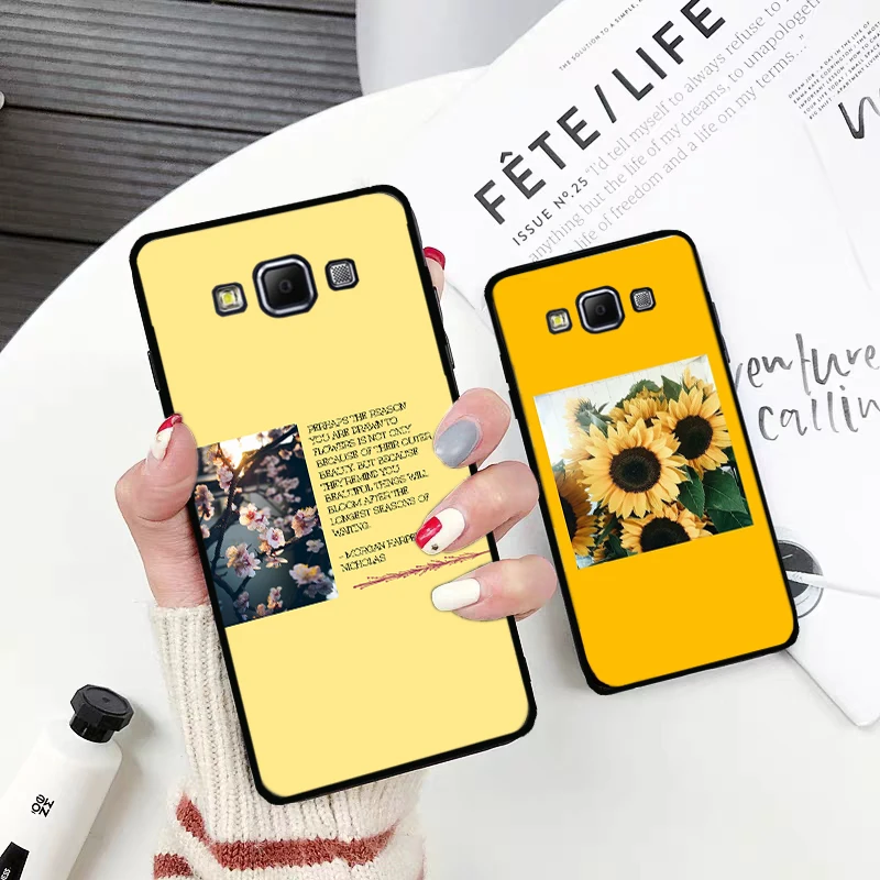 Красота желтого цвета с изображением подсолнуха силиконовый чехол для Samsung A2 Core A3