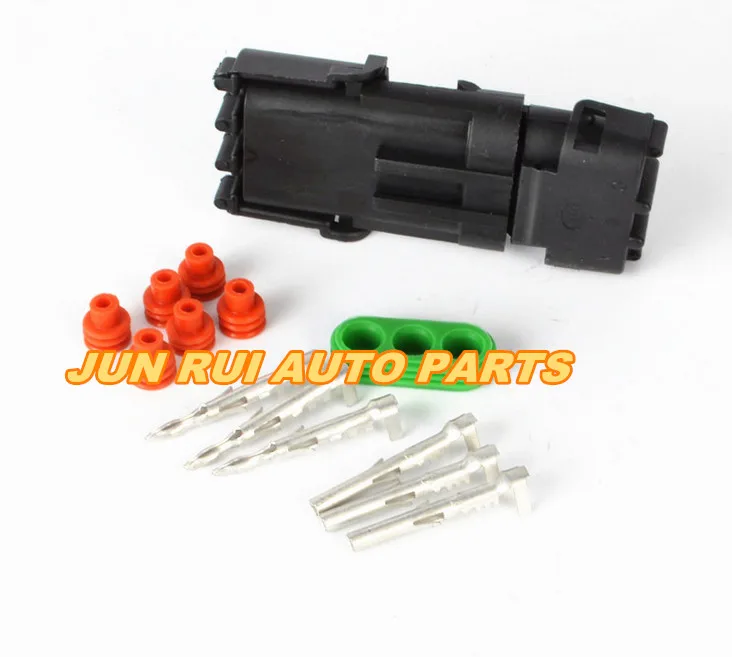 5 шт./10PCS3 Pin/Way Женский Мужской Погодный пакет Электрический 2 герметичная проводка