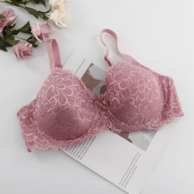 Beauwear, бюстгальтер пуш-ап, сексуальные кружевные бюстгальтеры для женщин, удобный бюстгальтер на косточках, бюстгальтер с полным покрытием, 34D 36D 38D 40D 42D 44D