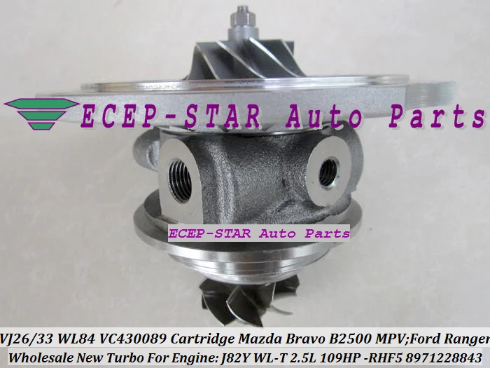 Бесплатная доставка турбокартридж CHRA VJ26 VJ33 WL84 для Mazda Bravo B2500 MPV FORD Ranger HS Double Cab с