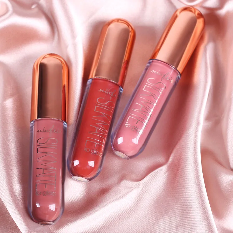 5 шт./компл. матовый набор для макияжа жидкая губная помада стойкий