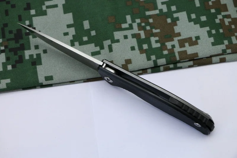 Складной нож TIGEND F95 D2 стальной S/T образный камень для мытья титановая ручка TC4