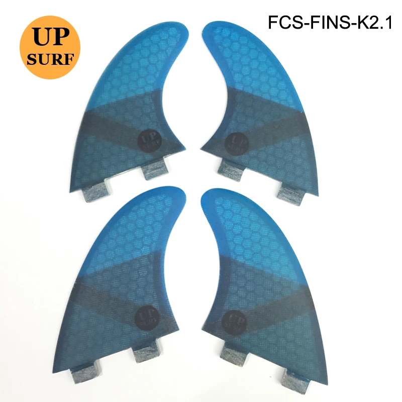 

4pcs/5pcs FCS Fins K2.1 quilhas Surf 4colors Fiberglass Honeycomb Fibre Surfboard FinSurfboards Fin 4 Pieces tri quad fins