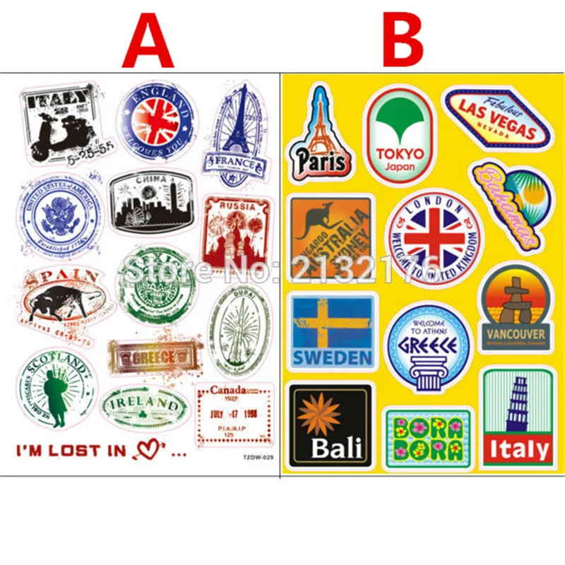 2 вида конструкций дорожная ПВХ водонепроницаемая наклейка бомба багажные