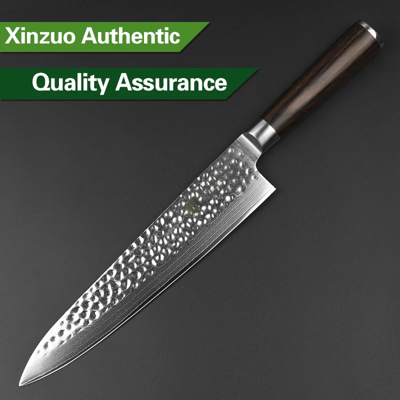 Нож шеф повара XINZUO 9 5 дюйма 240 мм японский нож Gyuto VG10 дамасская нержавеющая сталь
