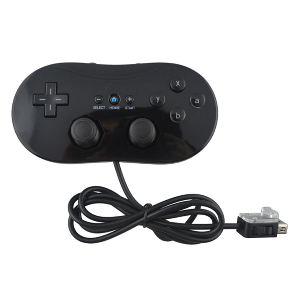 Черный/белый для Nintendo Wii Classic проводной игровой контроллер удаленный геймпад Pro