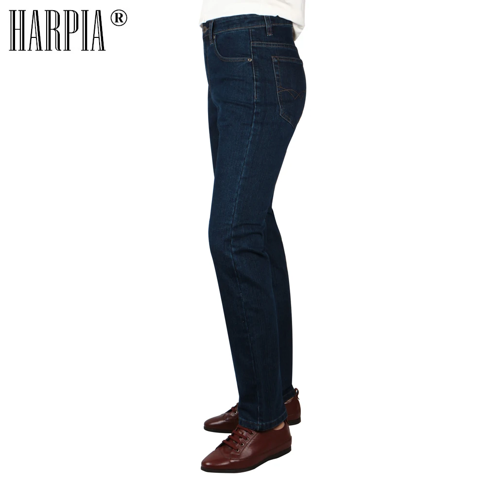 HARPIA/высококачественные джинсы для мужчин повседневные Прямые мужские
