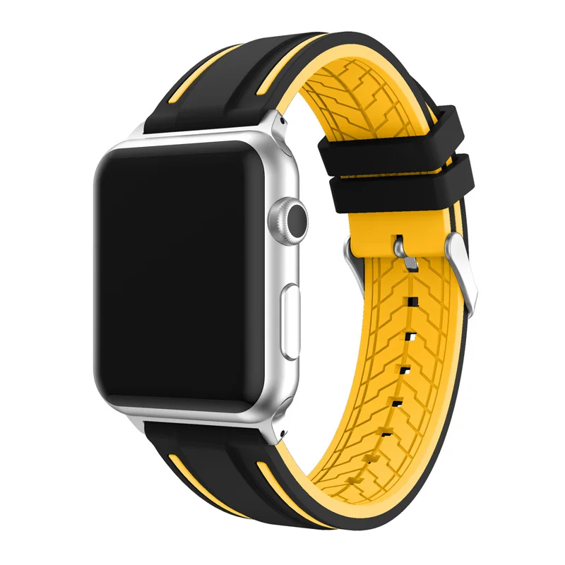 Высококачественный силиконовый спортивный ремешок для часов Apple Watch 38 мм 42 iwatch