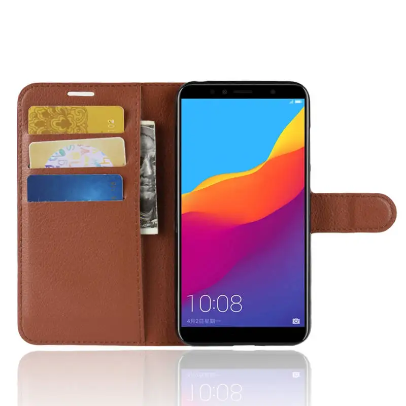 Huawei Y6 Prime 2018 Case Cover Luxury Wallet PU Leather Back Phone ATU-L31 ATU-L42 Y6Prime | Мобильные телефоны и