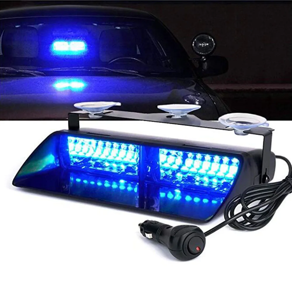 DC 12V Car Truck Emergency Flasher Dash Strobe Warning Light Daytime Running Flash LED Police Lights 16 LEDs 18 Flashing Modes | Автомобили