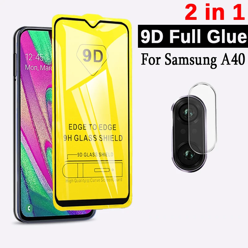 9D закаленное стекло для samsung A40 A 40 протектор экрана камеры на Galaxy Samsun Sansung SM A405F
