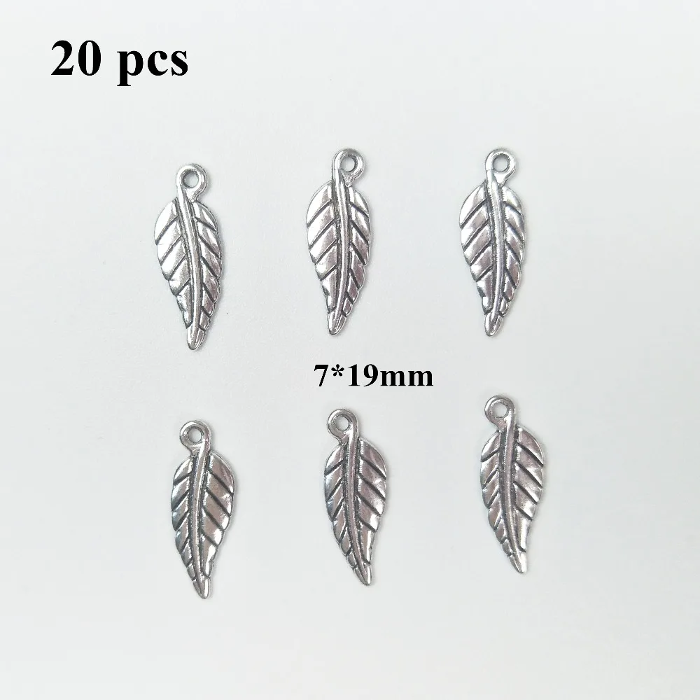 Аксессуары для изготовления Tesbih-маленькая Посеребренная Подвеска с листьями