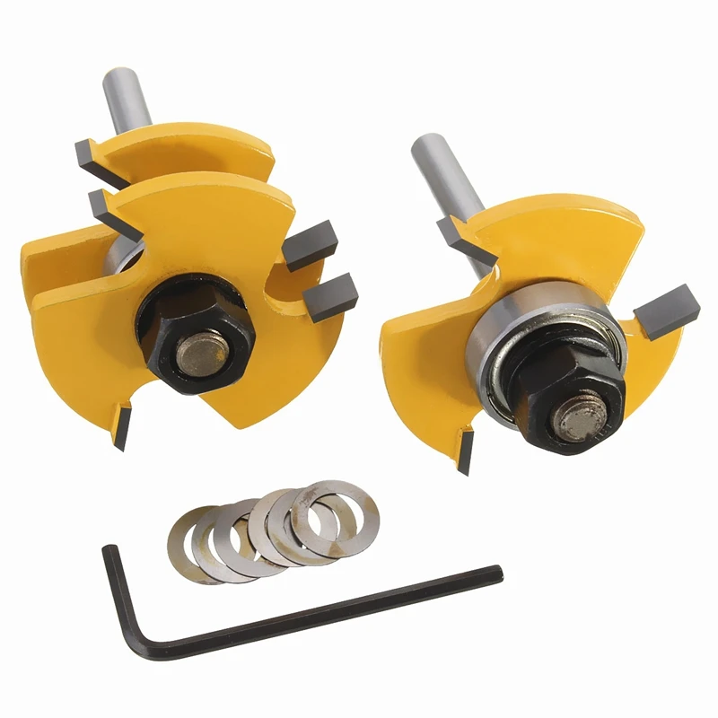 2 шт. Горячая продажа резец Tenon напольные деревянные сверла паз и язык