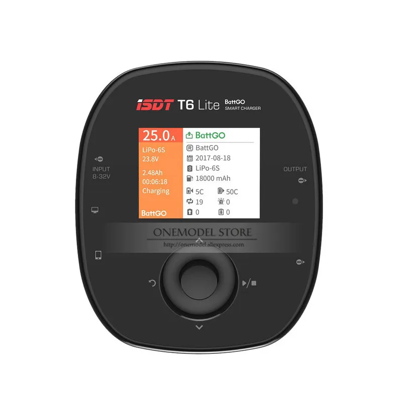 Оригинальное умное зарядное устройство ISDT T6 Lite 600 Вт 25 А для 2S-6S Lipo RC игрушек