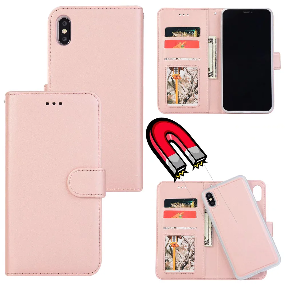 Чехол книжка 2 в 1 для iPhone 11 pro XS MAX XR 6 6s 7 8 Plus x маленький чехол кошелек Корейском
