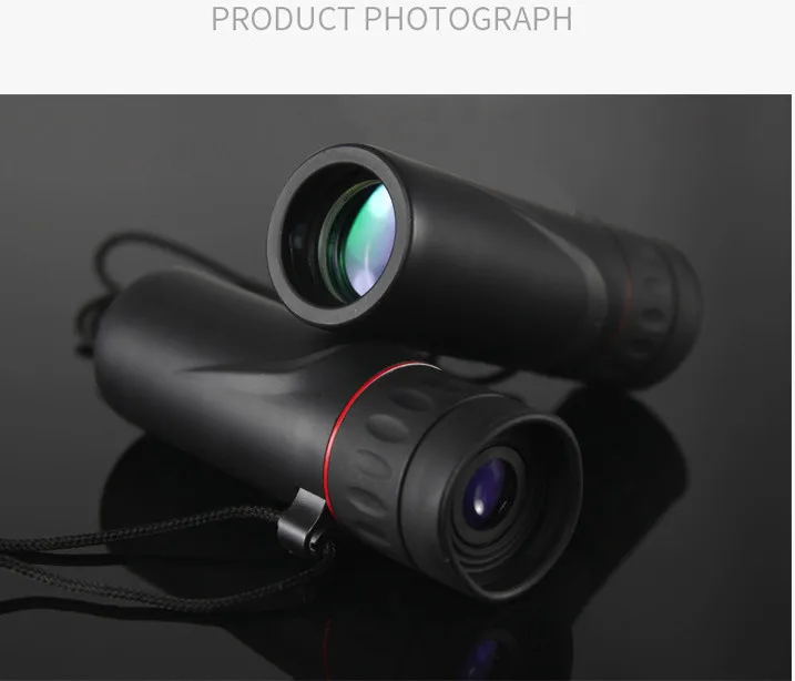 Mini 10X25 portable monocular Telescope shockproof monoculars telescope Focus Green Film Binoculo Optical Hunting Scope