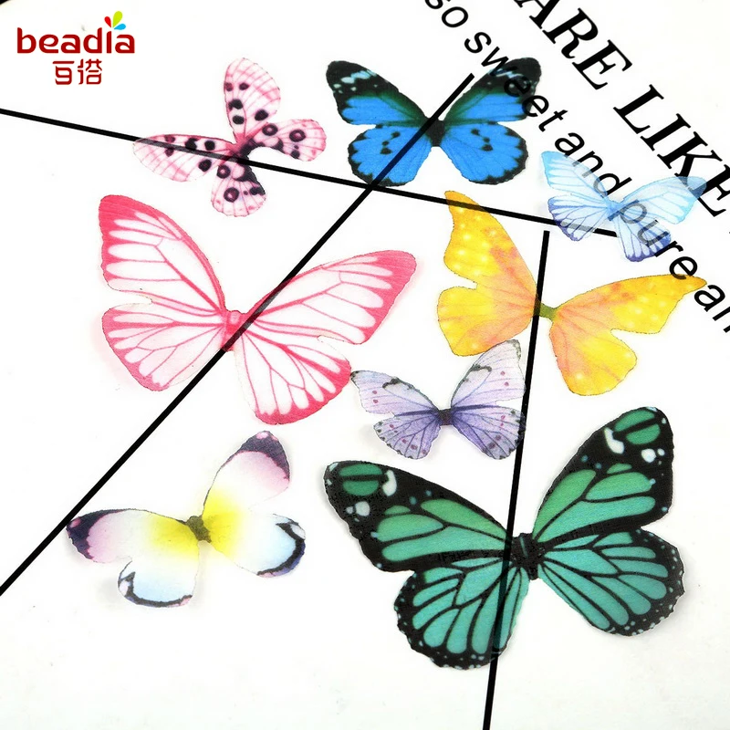 Лидер продаж Высококачественная имитация пряжи в виде бабочки аксессуары для