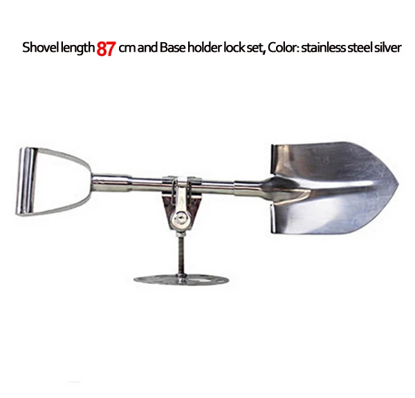 Shovel lock set 87cm Кемпинг Лопата для выживания инструмент, большой, средний, маленький внедорожник Универсальный запасные шины лопата с запираемым держателем - Цвет: Shovel lock set 87cm