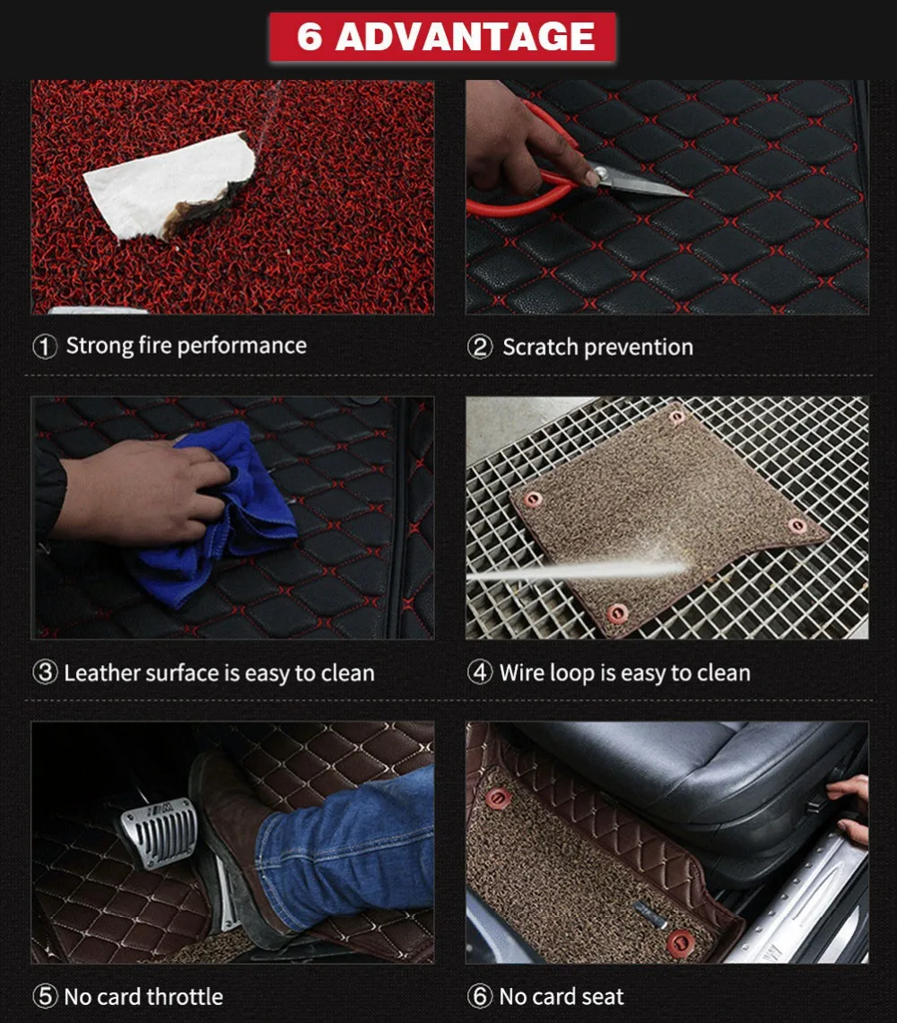 

Car Floor Mats For BMW 1 Series F20 F21 116i 118i 120i Custom Floor Mats 2012 2013 2014 Leather Carpet Car Styling