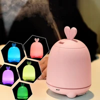 chern 100ml cute rabbit ultrasonic humidifier colorful led light for home car office aromatherapy essential oil diffuser